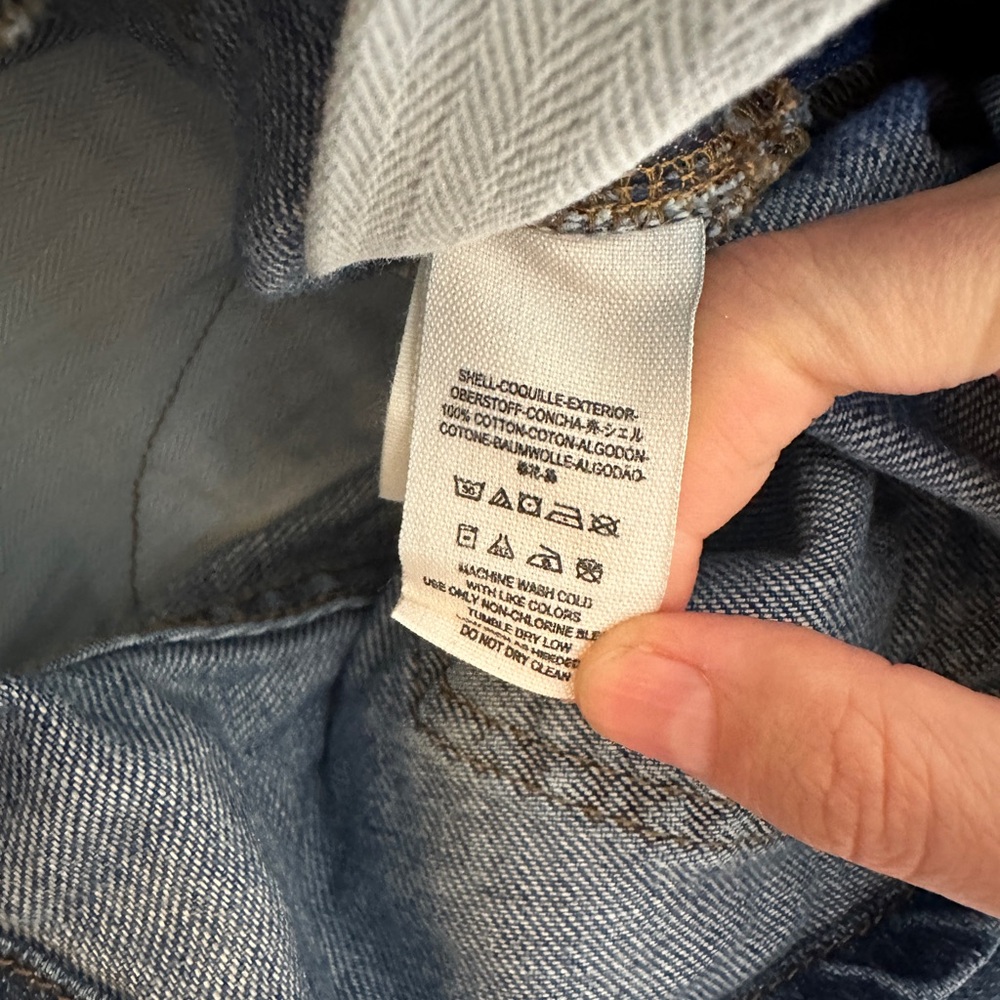 Free People Denim Shortalls Overalls with Cream Canvas Straps Size 28 - Picture 10 of 12